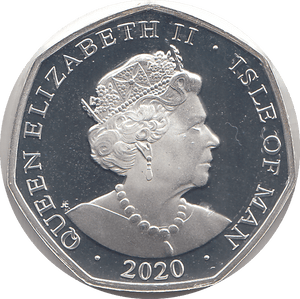 2020 50P PETER PAN OH TO SEE A MERMAID ISLE OF MAN SILVER ( PROOF ) - 50P REGIONAL ISSUES - Cambridgeshire Coins