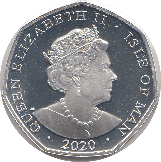 2020 50P PETER PAN TINKER BELL ISLE OF MAN SILVER ( PROOF ) - 50P REGIONAL ISSUES - Cambridgeshire Coins