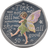 2020 50P PETER PAN TINKER BELL ISLE OF MAN SILVER ( PROOF ) - 50P REGIONAL ISSUES - Cambridgeshire Coins