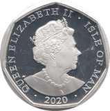2020 50P PETER PAN TO THE WINDOW ISLE OF MAN SILVER ( PROOF ) - 50P REGIONAL ISSUES - Cambridgeshire Coins