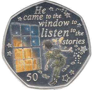 2020 50P PETER PAN TO THE WINDOW ISLE OF MAN SILVER ( PROOF ) - 50P REGIONAL ISSUES - Cambridgeshire Coins