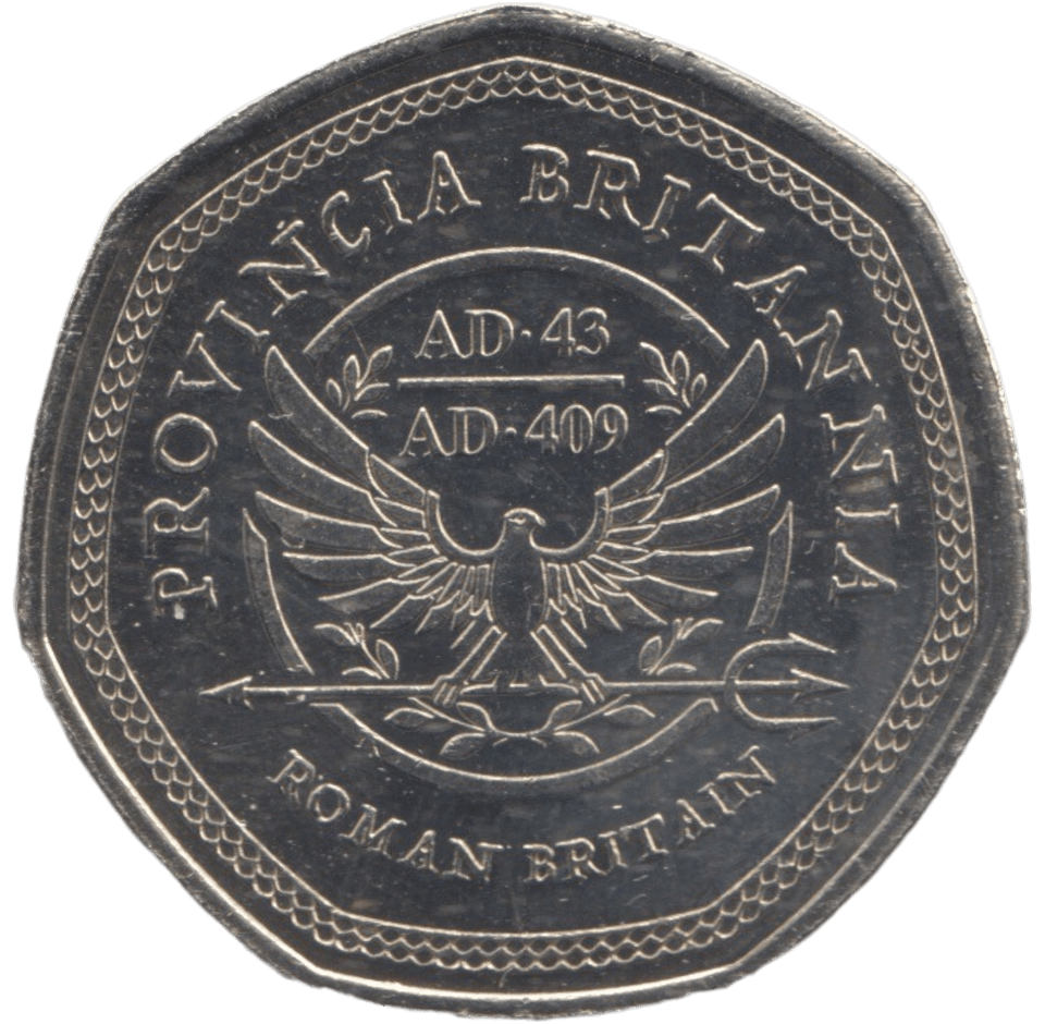 2020 50P SHAPED COIN ROMAN BRITAIN - 50P SHAPED COIN - Cambridgeshire Coins