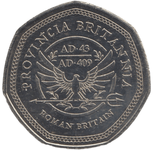 2020 50P SHAPED COIN ROMAN BRITAIN - 50P SHAPED COIN - Cambridgeshire Coins