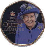 2020 50P SHAPED MEDALLION HER MAJESTY ELIZABETH II 1926 - 2022 - WORLD COINS - Cambridgeshire Coins