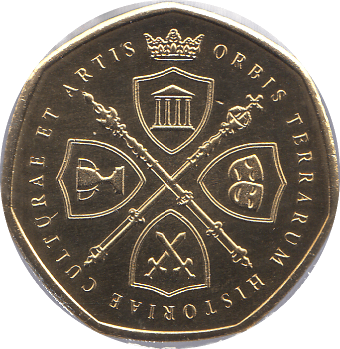 2020 50P SHAPED MEDALLION HER MAJESTY ELIZABETH II 1926 - 2022 - WORLD COINS - Cambridgeshire Coins