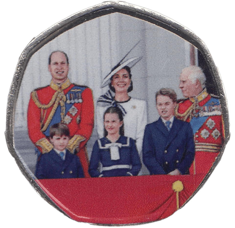 2020 50P SHAPED MEDALLION ROYAL FAMILY - 50P SHAPED COIN - Cambridgeshire Coins