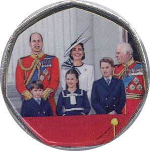 2020 50P SHAPED MEDALLION ROYAL FAMILY - WORLD COINS - Cambridgeshire Coins