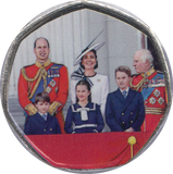 2020 50P SHAPED MEDALLION ROYAL FAMILY - WORLD COINS - Cambridgeshire Coins