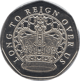 2020 50P SHAPED MEDALLION ROYAL FAMILY - WORLD COINS - Cambridgeshire Coins