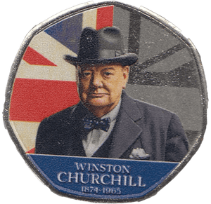 2020 50P SHAPED MEDALLION WINSTON CHURCHILL 1874-1965 - 50P SHAPED COIN - Cambridgeshire Coins