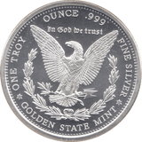 2020 .999 SILVER PROOF 1OZ UNITED STATES ROUND - SILVER WORLD COINS - Cambridgeshire Coins