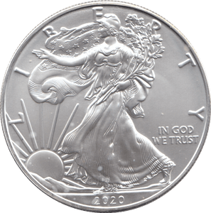 2020 AMERICAN EAGLE SILVER DOLLAR 1 OZ FINE SILVER - WORLD COINS - Cambridgeshire Coins