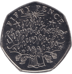 2020 BAILIWICK OF GUERNSEY WHILE SHEPHERDS WATCHED THEIR FLOCKS 50P BU - 50P REGIONAL ISSUE - Cambridgeshire Coins