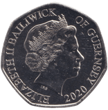 2020 BAILIWICK OF GUERNSEY WHILE SHEPHERDS WATCHED THEIR FLOCKS 50P BU - 50P REGIONAL ISSUE - Cambridgeshire Coins