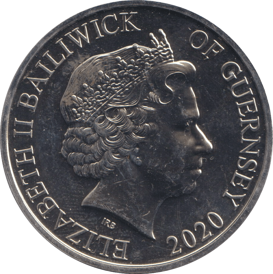 2020 BRILLIANT UNCIRCULATED £5 BATTLE OF BRITAIN BAILIWICK OF GUERNSEY - WORLD COINS - Cambridgeshire Coins