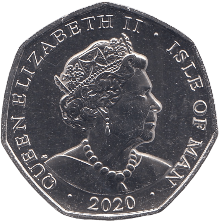 2020 BRILLIANT UNCIRCULATED 50P ISLE OF MAN - WORLD COINS - Cambridgeshire Coins