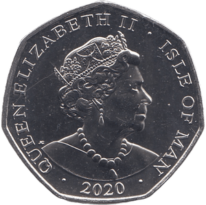 2020 BRILLIANT UNCIRCULATED 50P ISLE OF MAN - WORLD COINS - Cambridgeshire Coins