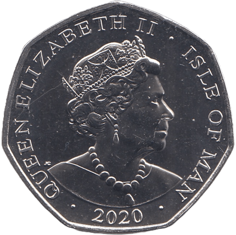 2020 BRILLIANT UNCIRCULATED 50P ISLE OF MAN - WORLD COINS - Cambridgeshire Coins