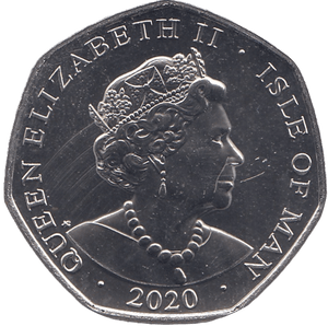 2020 BRILLIANT UNCIRCULATED 50P ISLE OF MAN - WORLD COINS - Cambridgeshire Coins
