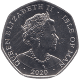 2020 BRILLIANT UNCIRCULATED 50P ISLE OF MAN - WORLD COINS - Cambridgeshire Coins