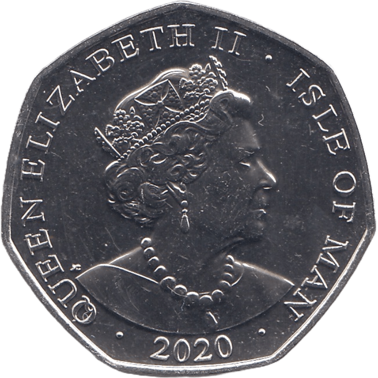 2020 BRILLIANT UNCIRCULATED 50P ISLE OF MAN - WORLD COINS - Cambridgeshire Coins