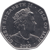 2020 BRILLIANT UNCIRCULATED 50P ISLE OF MAN - WORLD COINS - Cambridgeshire Coins