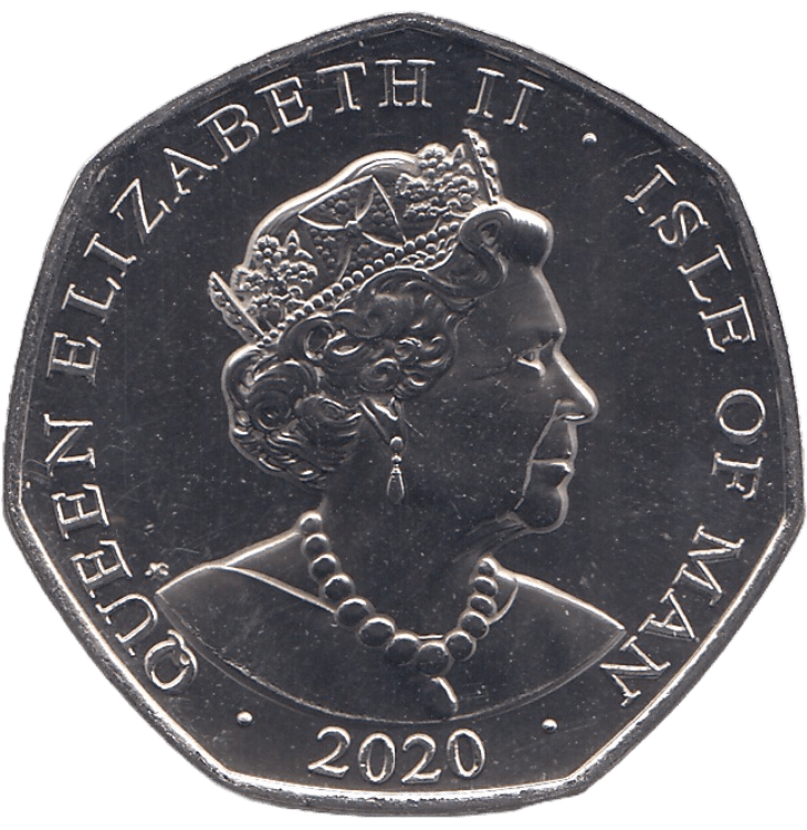 2020 BRILLIANT UNCIRCULATED 50P ISLE OF MAN - WORLD COINS - Cambridgeshire Coins