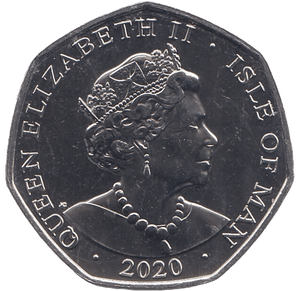 2020 BRILLIANT UNCIRCULATED 50P ISLE OF MAN - WORLD COINS - Cambridgeshire Coins