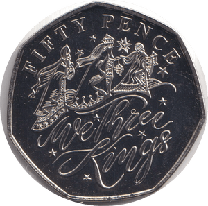 2020 BU 50P BAILIWICK OF GUERNSEY WE THREE KINGS - WORLD COINS - Cambridgeshire Coins