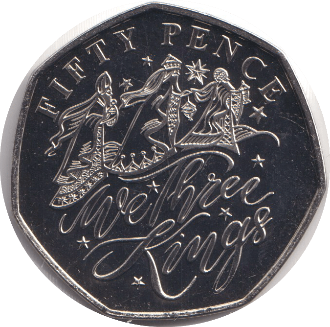 2020 BU 50P BAILIWICK OF GUERNSEY WE THREE KINGS - WORLD COINS - Cambridgeshire Coins