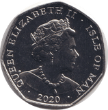 2020 BU 50P ISLE OF MAN THE JOLLY ROGER - WORLD COINS - Cambridgeshire Coins