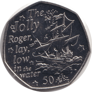2020 BU 50P ISLE OF MAN THE JOLLY ROGER - WORLD COINS - Cambridgeshire Coins