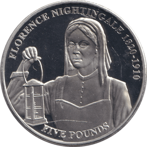 2020 BU FIVE POUNDS BAILIWICK OF GUERNSEY FLORENCE NIGHTINGALE - WORLD COINS - Cambridgeshire Coins
