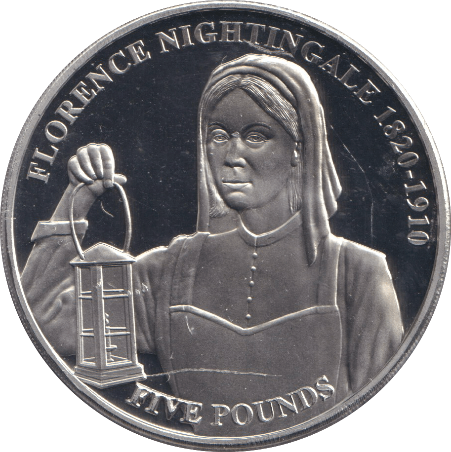 2020 BU FIVE POUNDS BAILIWICK OF GUERNSEY FLORENCE NIGHTINGALE - WORLD COINS - Cambridgeshire Coins
