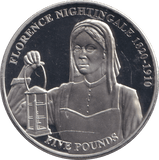 2020 BU FIVE POUNDS BAILIWICK OF GUERNSEY FLORENCE NIGHTINGALE - WORLD COINS - Cambridgeshire Coins