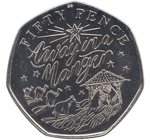 2020 CHRISTMAS 50P AWAY IN A MANGER BAILIWICK OF GUERNSEY ( BU ) - 50p BU - Cambridgeshire Coins