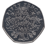 2020 CHRISTMAS 50P WHILE SHEPARDS WATCHED THEIR FLOCKS BAILIWICK OF GUERNSEY ( BU ) - 50p BU - Cambridgeshire Coins