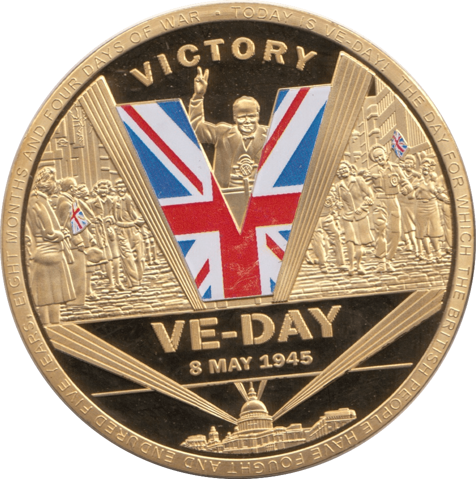 2020 COMMEMORATIVE VE DAY MEDALLION F177 - MEDALS & MEDALLIONS - Cambridgeshire Coins