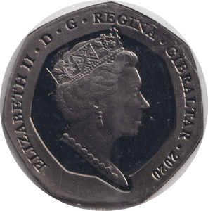 2020 FIFTY PENCE GIBRALTAR - WORLD COINS - Cambridgeshire Coins