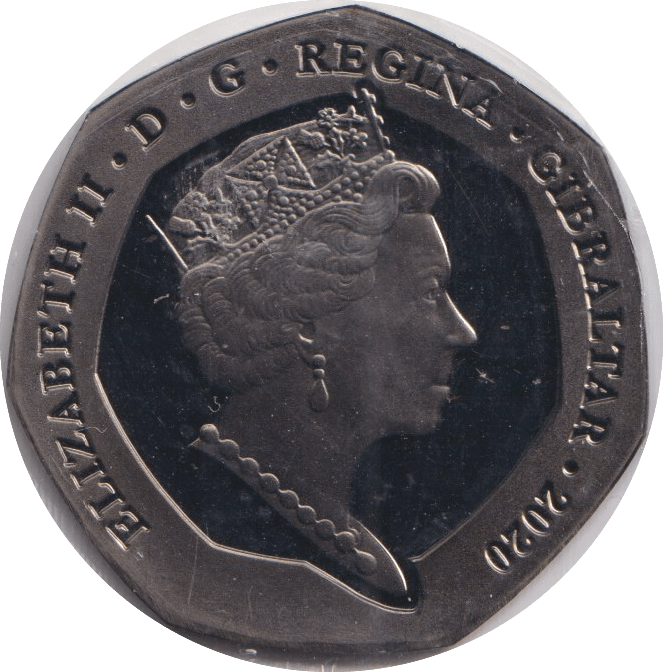 2020 FIFTY PENCE GIBRALTAR - WORLD COINS - Cambridgeshire Coins
