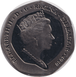2020 FIFTY PENCE GIBRALTAR - WORLD COINS - Cambridgeshire Coins