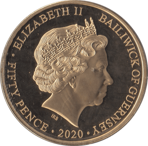 2020 FIFTY PENCE GUERNSEY - WORLD COINS - Cambridgeshire Coins