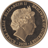 2020 FIFTY PENCE GUERNSEY - WORLD COINS - Cambridgeshire Coins