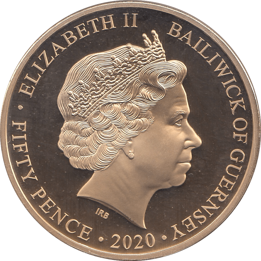 2020 FIFTY PENCE GUERNSEY - WORLD COINS - Cambridgeshire Coins