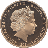2020 FIFTY PENCE GUERNSEY - WORLD COINS - Cambridgeshire Coins