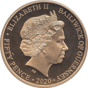 2020 FIFTY PENCE GUERNSEY - WORLD COINS - Cambridgeshire Coins