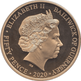 2020 FIFTY PENCE GUERNSEY - WORLD COINS - Cambridgeshire Coins