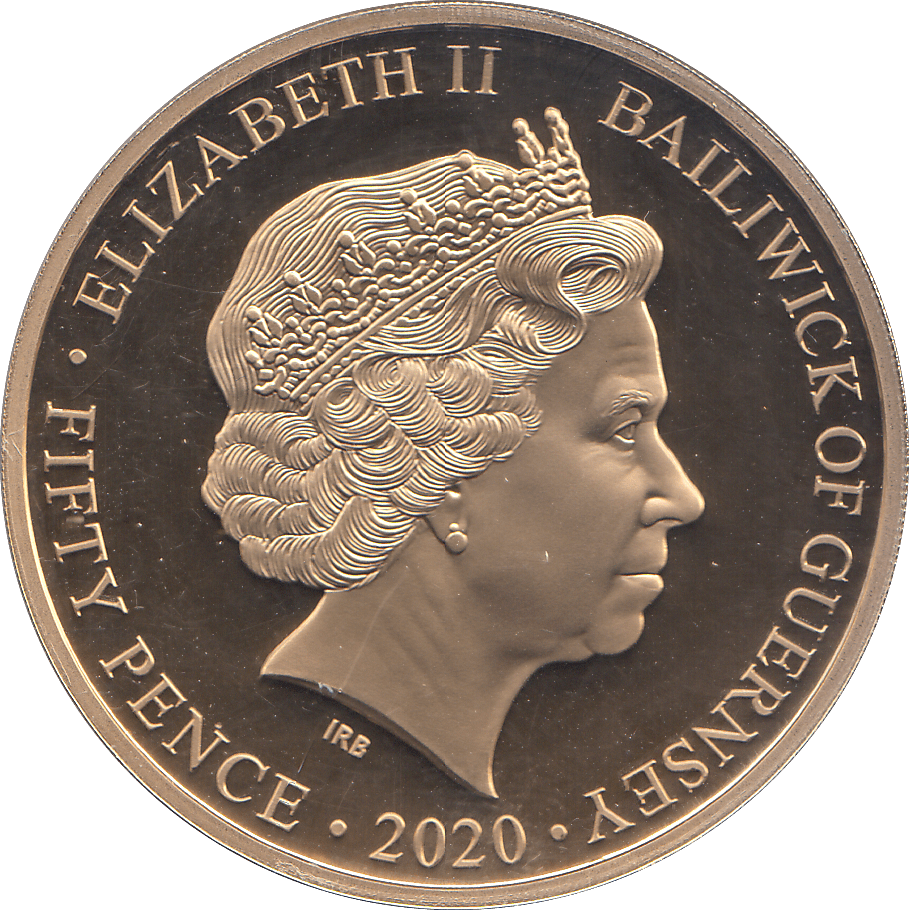 2020 FIFTY PENCE GUERNSEY - WORLD COINS - Cambridgeshire Coins