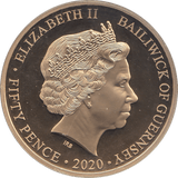 2020 FIFTY PENCE GUERNSEY - WORLD COINS - Cambridgeshire Coins