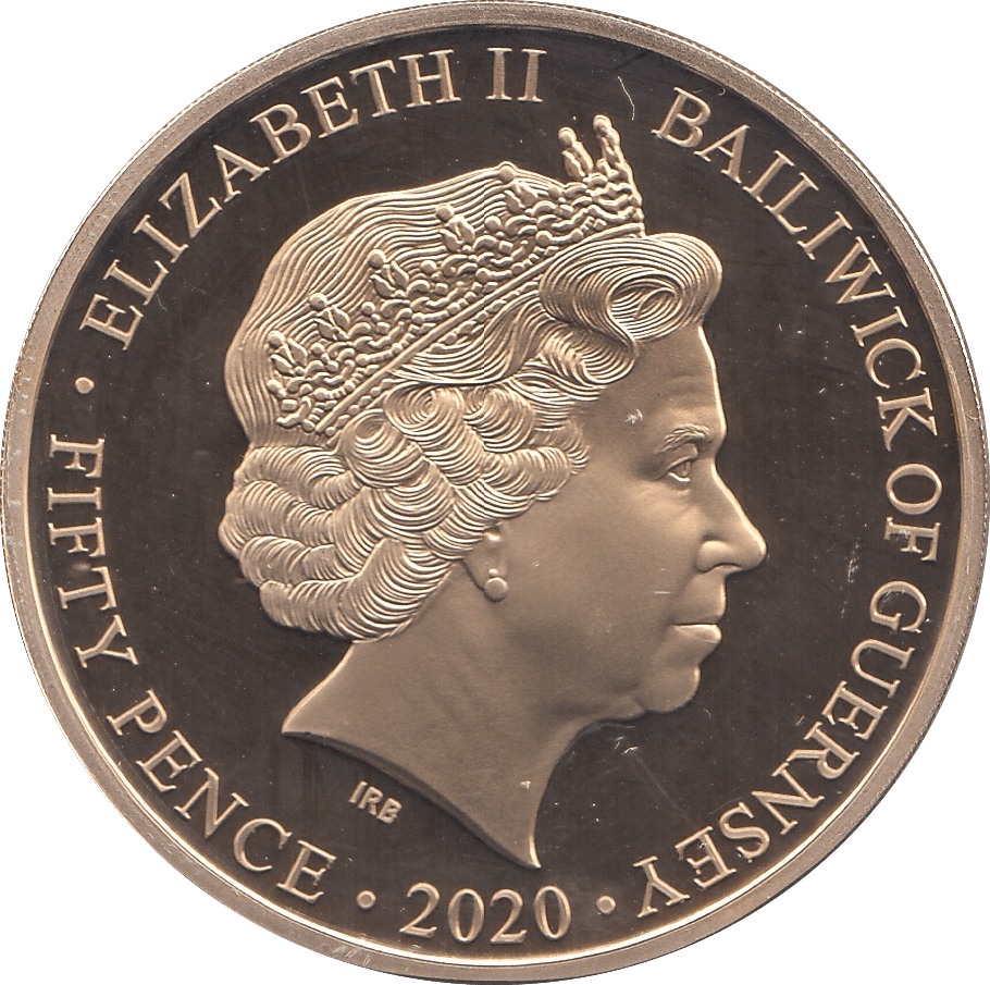 2020 FIFTY PENCE GUERNSEY - WORLD COINS - Cambridgeshire Coins